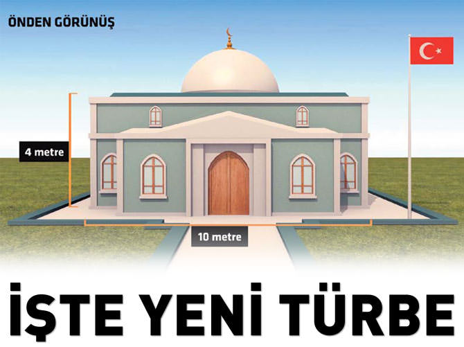 İşte Eşme'deki yeni türbe