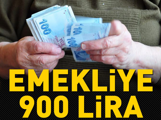 Emekliye 900 lira geliyor