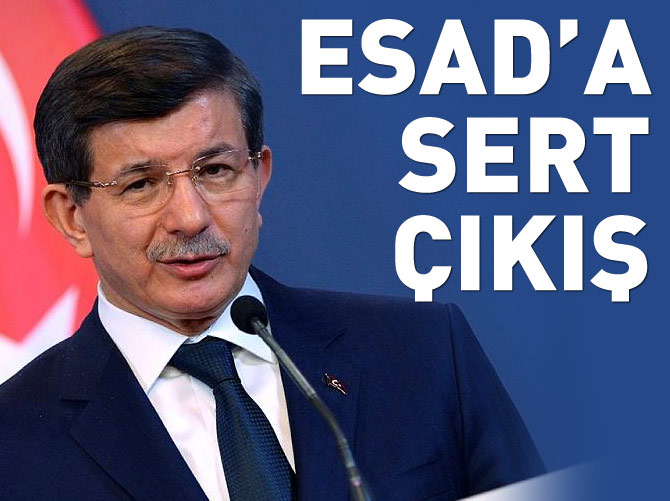 Davutoğlu'ndan Suriye'ye sert çıkış