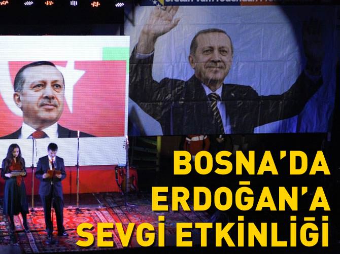 Bosna'da Erdoğan'a sevgi etkinliği