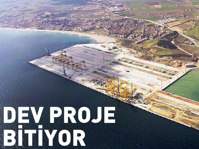 Türkiye'nin en büyük konteyner limanı Asyaport'ta sona gelindi