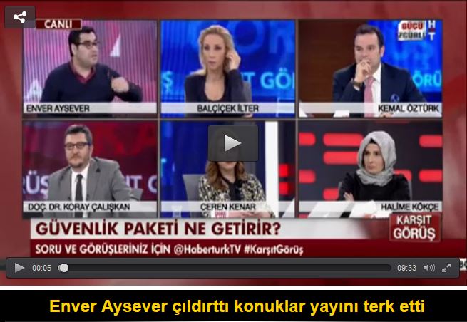 Enver Aysever çıldırttı konuklar yayını terk etti
