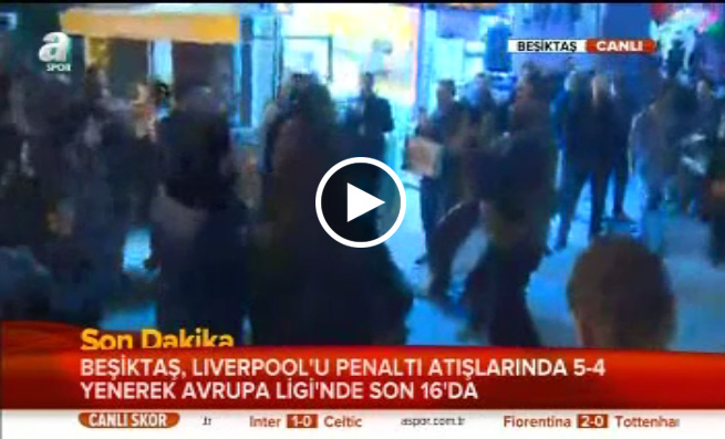 Beşiktaş taraftarı sokaklara döküldü