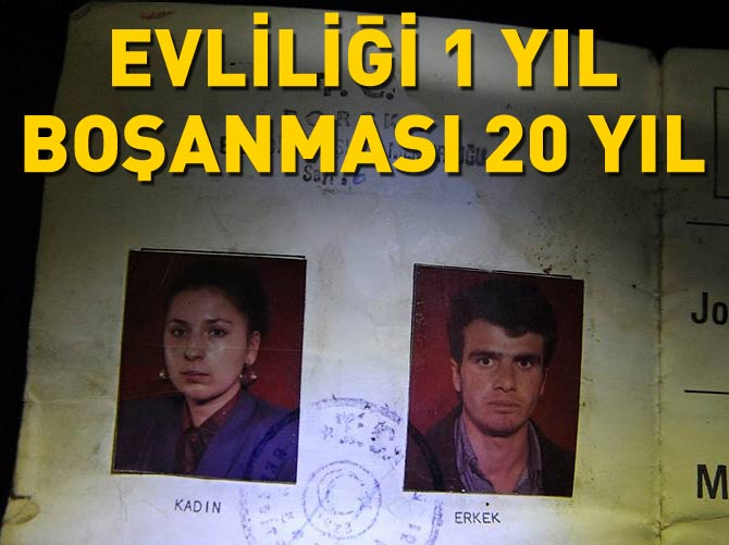 Bir yıl evli kaldı 20 yılda boşandı