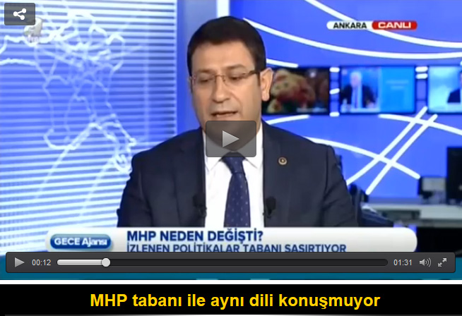 MHP tabanı ile aynı dili konuşmuyor