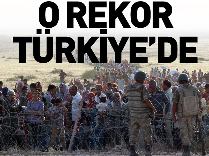 Şu anda en fazla mülteci Türkiye'de