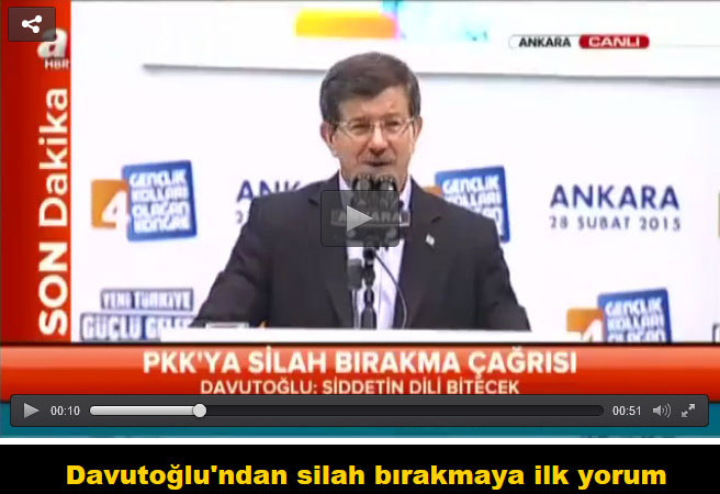 Türkiye’de şiddetin, silahın dili sona erecek