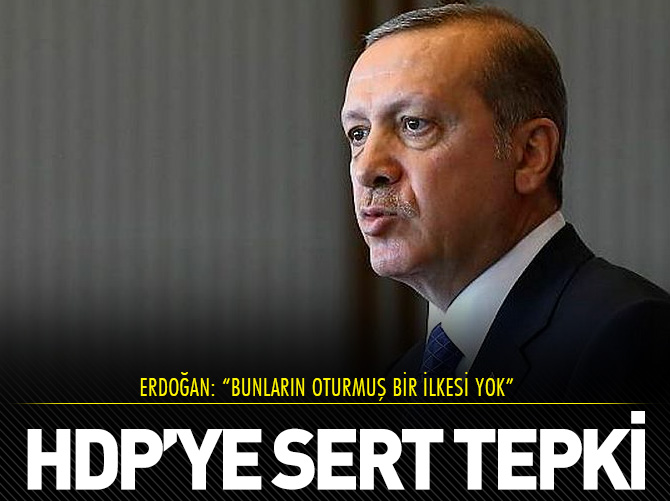 Erdoğan: Bunların oturmuş bir ilkesi yok