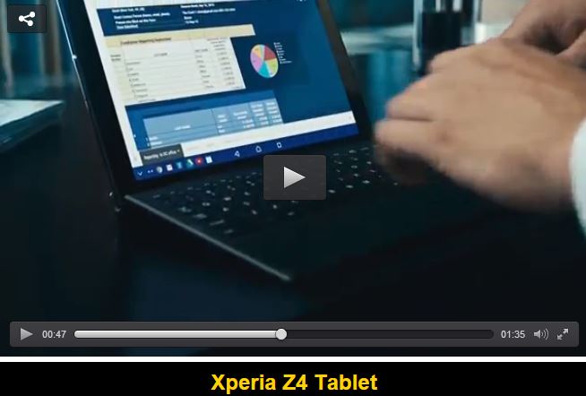 Sony'den incecik, tüy gibi hafif tablet: Xperia Z4 - 3