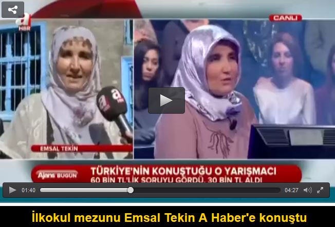 İlkokul mezunu Emsal Tekin A Haber'e konuştu