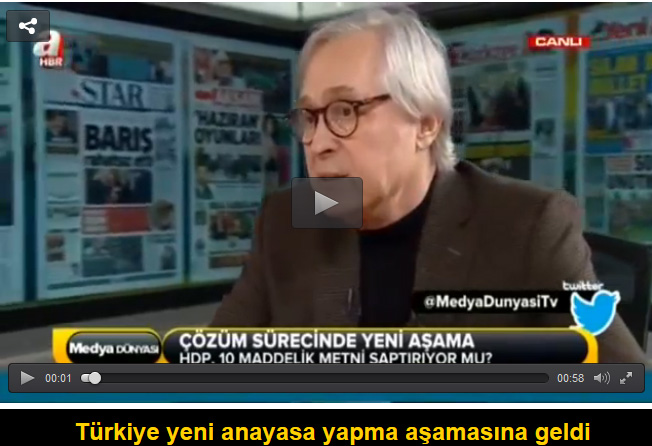 Türkiye yeni anayasa yapma aşamasına geldi