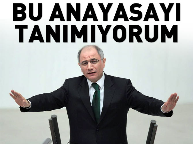 Efkan Ala: Bu anayasayı tanımıyorum