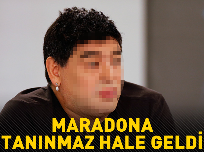 Maradona'nın şoke eden görüntüsü