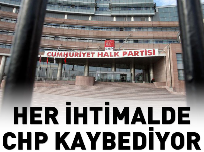 CHP her iki ihtimalde de kaybediyor