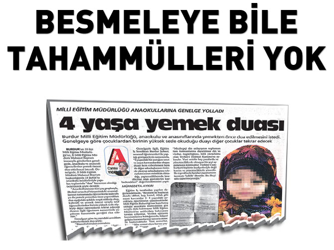 Laikçilerin 'Besmele' rahatsızlığı