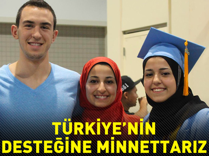 Türkiye’nin desteğine minnettarız