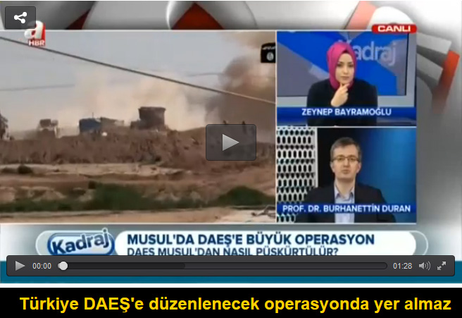 Burhanettin Duran: Türkiye DAEŞ'e düzenlenecek operasyonda yer almaz