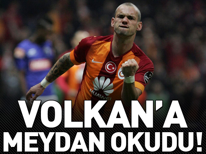 Sneijder Volkan'a meydan okudu