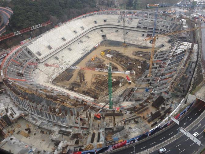 Arena'da çatı müjdesi !