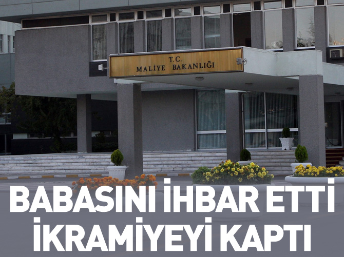 Babasını ihbar etti ikramiyeyi kaptı