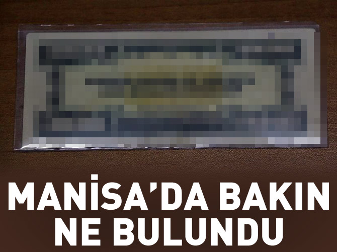 Manisa'da 1 milyon dolarlık banknot ele geçirildi