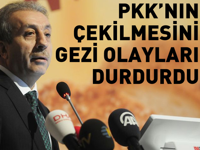 Mehdi Eker: PKK'nın çekilmesini Gezi olayları durdurdu