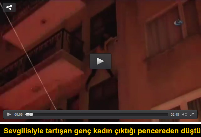 Sevgilisiyle tartışan genç kadın çıktığı pencereden düştü