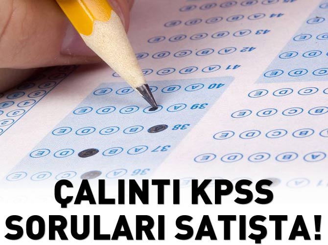 Çalıntı sorular satışta