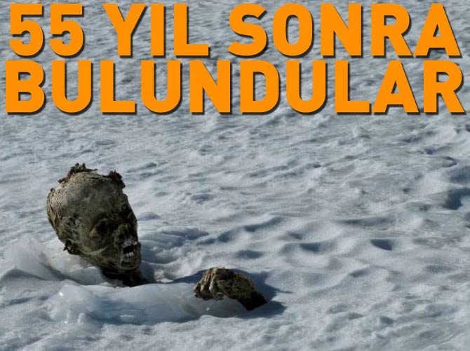 Cesetlerini çığdan 55 yıl sonra buldular!
