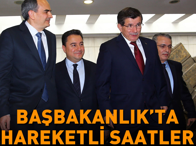 Başbakanlık'ta hareketli saatler