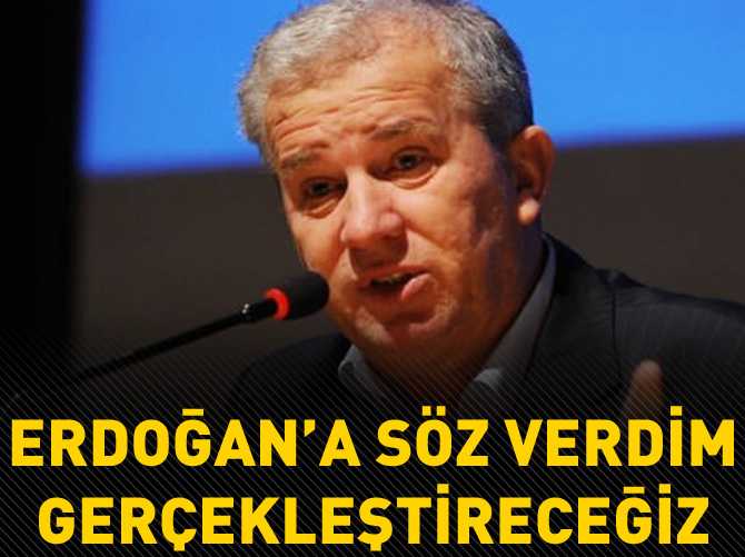 'Erdoğan, Fidan ve Davutoğlu'na söz verdim'