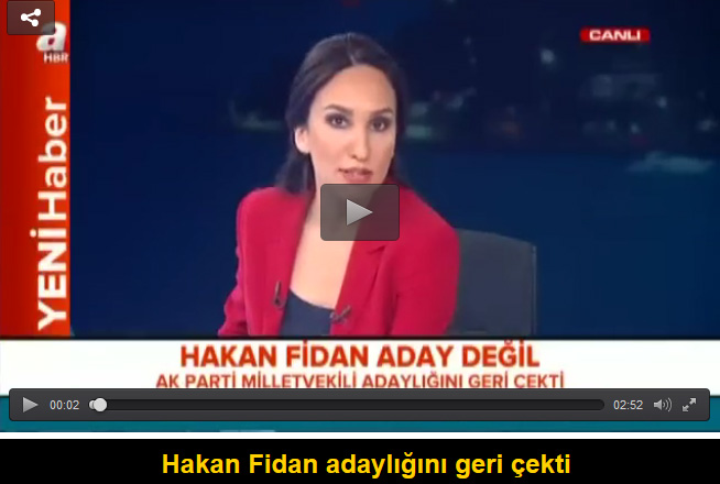Hakan Fidan adaylığını geri çekti