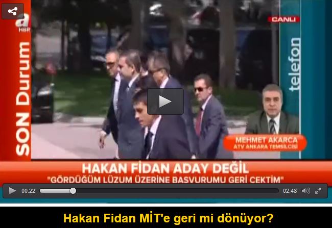 Hakan Fidan adaylığını geri çekti