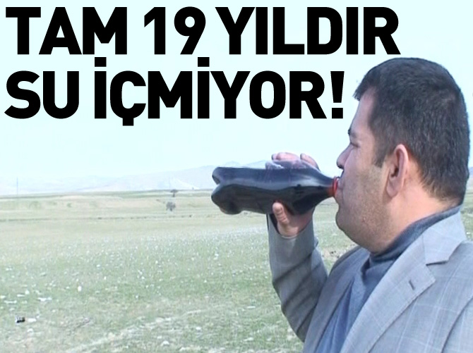 19 yıldır su içmeyen adam AK Parti'den milletvekili aday adayı oldu