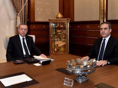 Hakan Fidan Cumhurbaşkanlığı Sarayı'nda