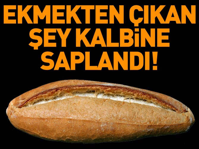Gebze'de ekmeğin içinden jilet çıktı!