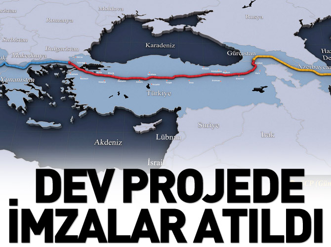 TANAP projesinde imzalar atıldı