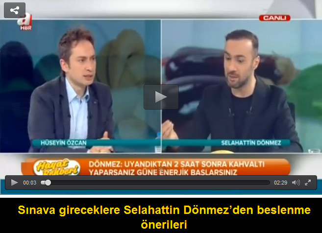 Sınava gireceklere Selahattin Dönmez’den beslenme önerileri