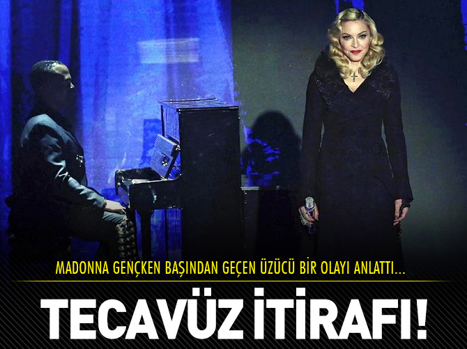 Madonna'dan tecavüz itirafı!