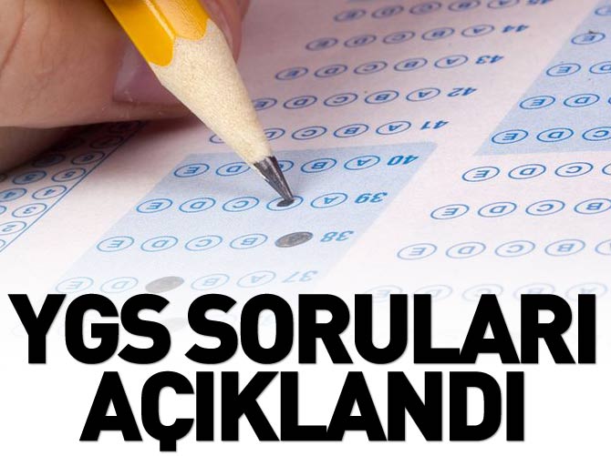 YGS soruları açıklandı