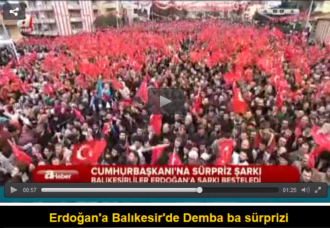 Erdoğan'a Balıkesir'de Demba ba sürprizi