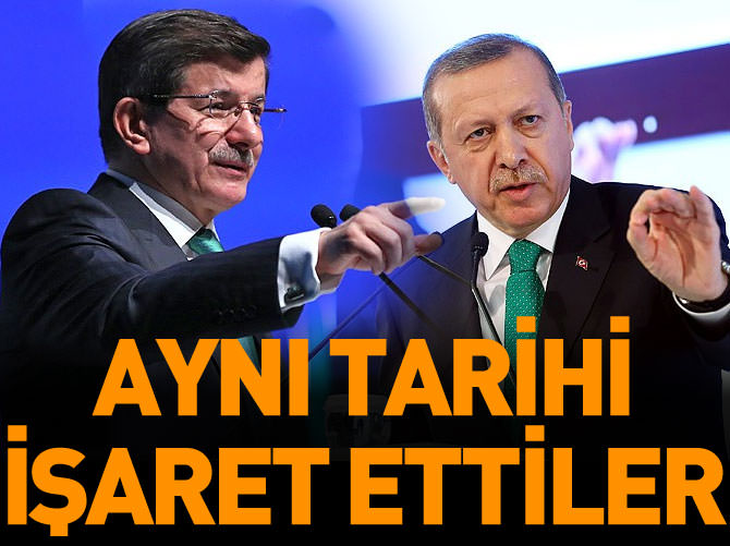 Erdoğan ve Davutoğlu 2023'ü işaret etti