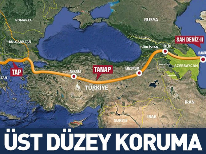 TANAP'a üst düzey koruma