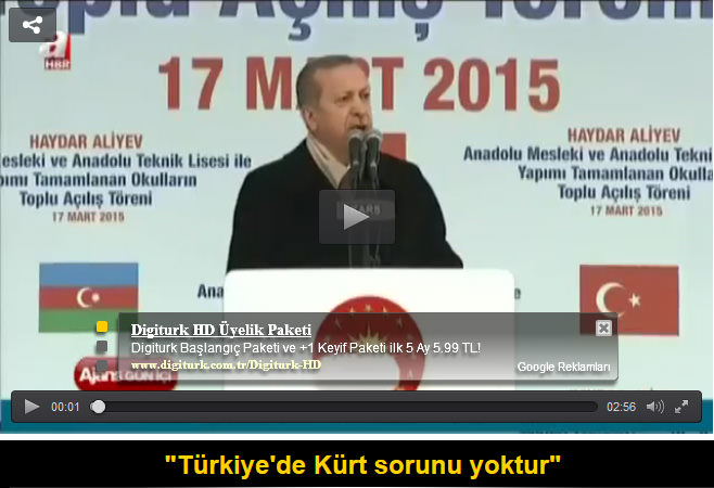 ’Kürt sorunu değil Kürt kardeşlerimizin sorunları vardır’