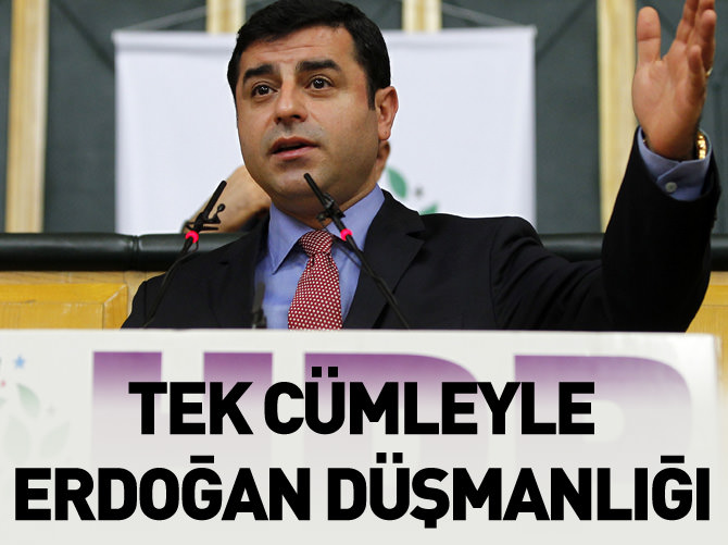 Tek cümleyle Erdoğan düşmanlığı
