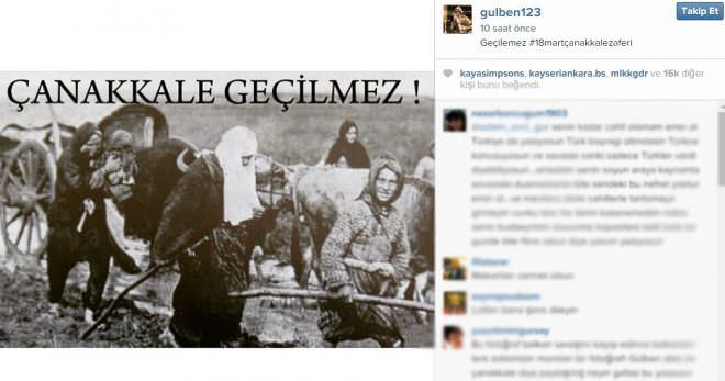 Gülben Ergen Çanakkale Zaferini anarken fotoğraf kurbanı oldu - 1