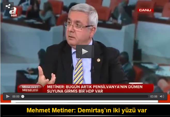 Mehmet Metiner: Demirtaş’ın iki yüzü var