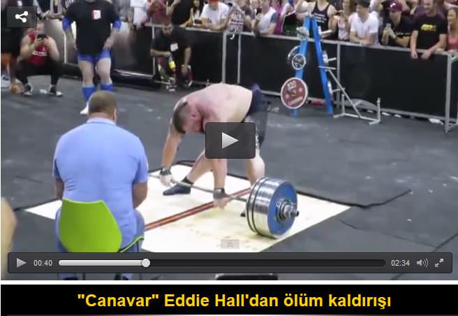 Canavar Eddie Hall’dan ölüm kaldırışı