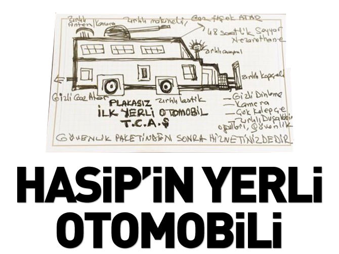 HDP'li Hasip Kaplan ilk yerli otomobili çizdi