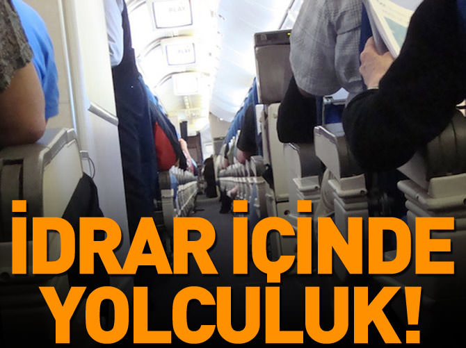 Uçağın tuvaleti tıkandı, idrar içinde yolculuk ettiler